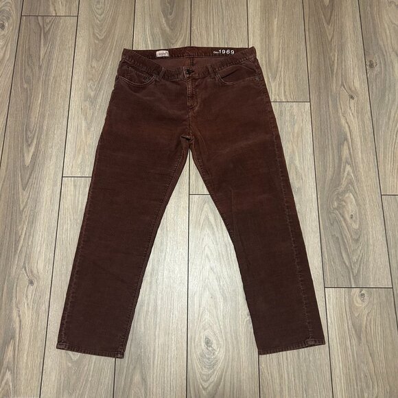 Gap Women's Boyfriend Brown Corduroy Pants - Picture 1 of 2